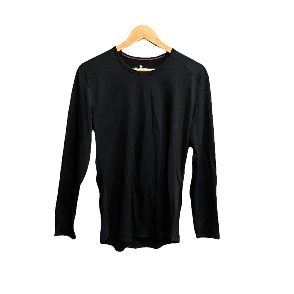 Seg'ments Black Long Sleeve Merino Wool Women's Baselayer Shirt Size XL
